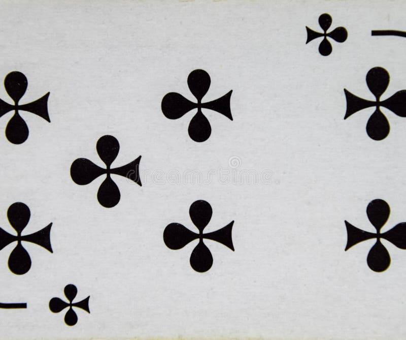 Card playing king of seven, suit of clubs royalty free stock photo