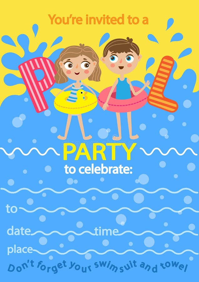 Card. Pool party