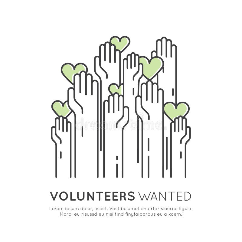 Volunteers wanted. Постер я волонтер.