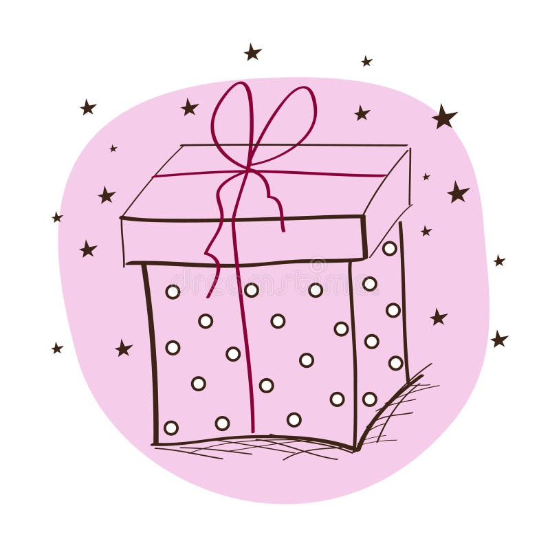 Card With Present Picture. Image 17950664