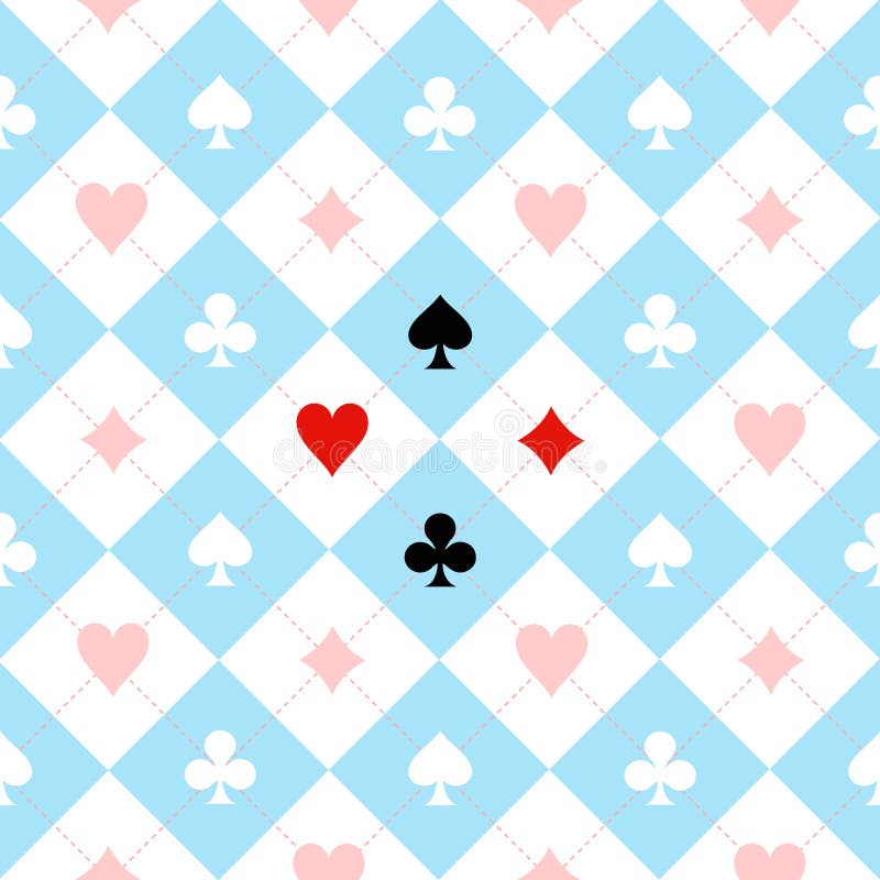 Card Suit Chess Board Blue Black White Background Illustration. Poker black white vectors