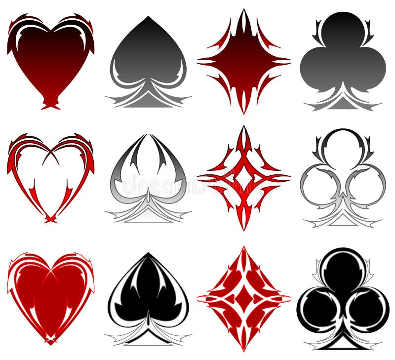 tattoo in black line style of the ace of diamonds Stock Vector Image  Art   Alamy