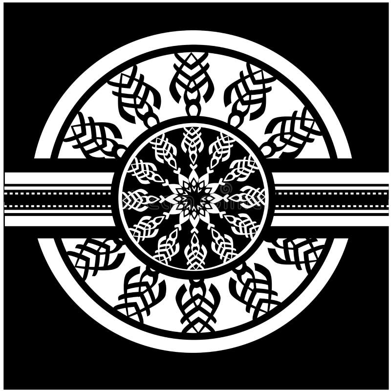 Card template black white stock vector. Illustration of pattern - 96453405