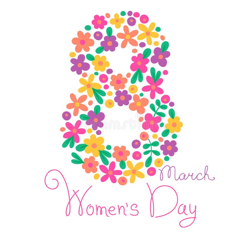 Card Womens Day on March 8