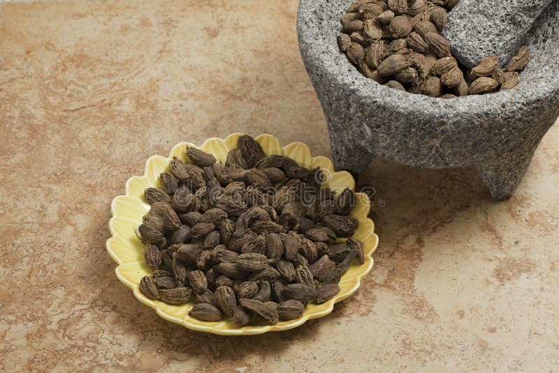 Cardamom Seeds Black. stock image. Image of ingredients 16911087