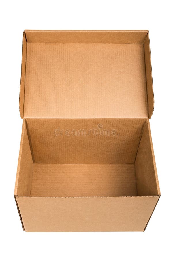 White archive cardboard box isolated on white background. White corrugated  carton box Stock Photo by ©Dmitry.Zimin 331410938