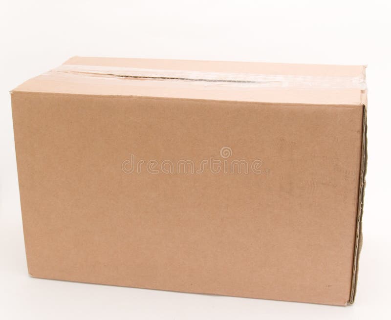 Large cardboard box stock photo. Image of packaging, square 16133342