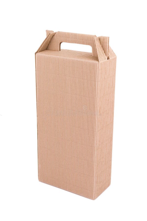 Download Cardboard box with handle stock image. Image of business ...