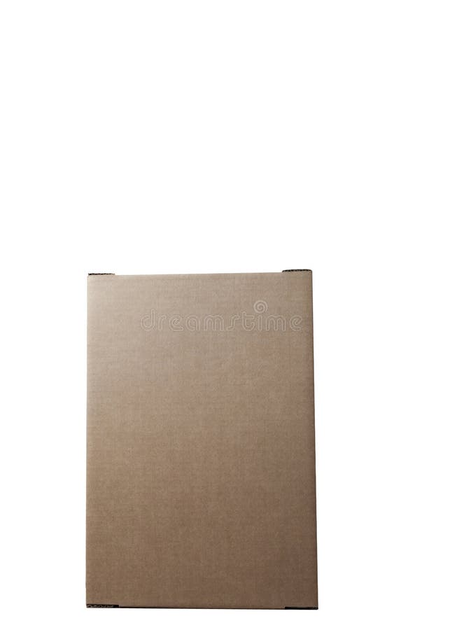 Cardboard box. Isolated object royalty free stock photos
