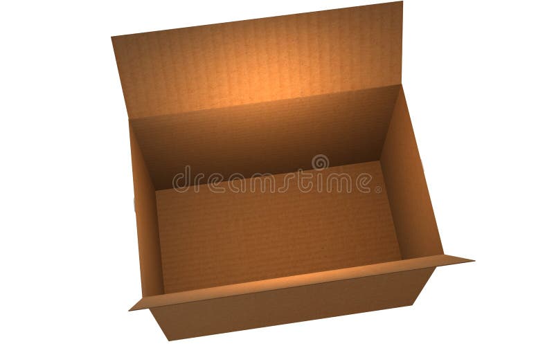 Cardboard Box Moving Transportation Delivery Stock Illustration