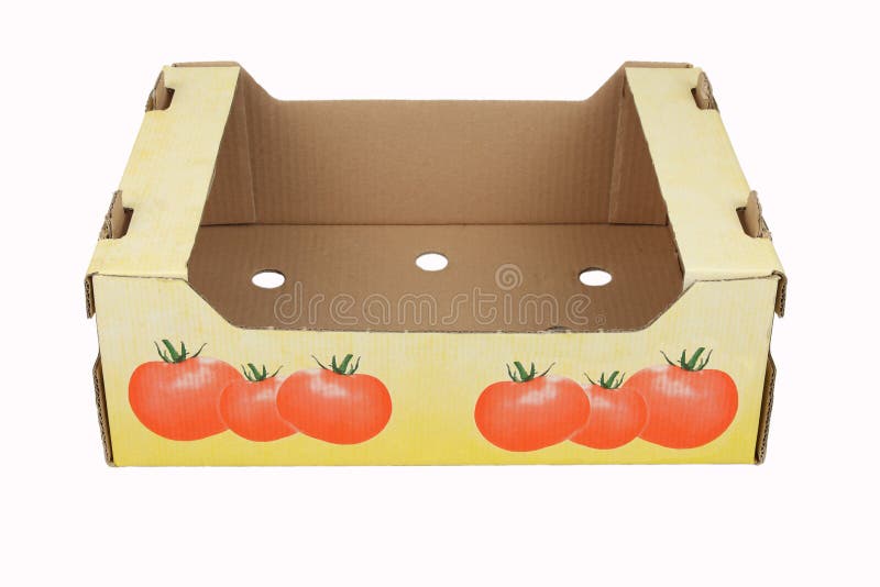 Cardboard Box For Vegetables Stock Image Image 27009187
