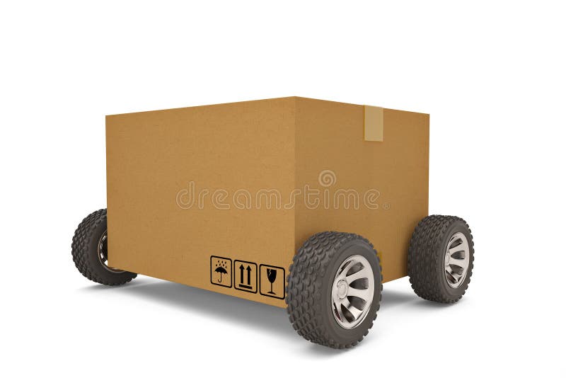 Cardboard Box Car Wheels Stock Illustrations 198 Cardboard Box Car