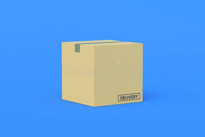 Cardboard Boxes. Freight Transportation and Logistic Stock Illustration