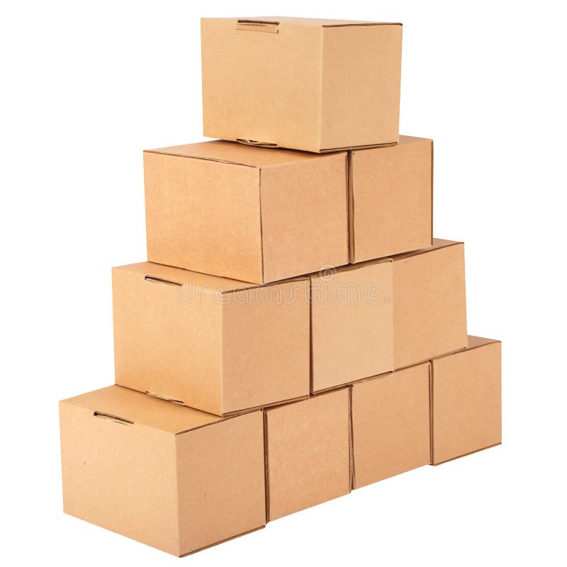 Cardboard Boxes.Pyramid from Boxes Stock Image Image of pyramid