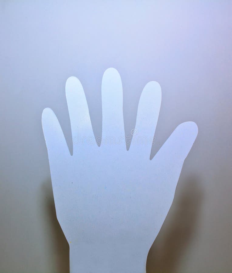 Cardboard hand stock image. Image of overhead, blue, background 28422845