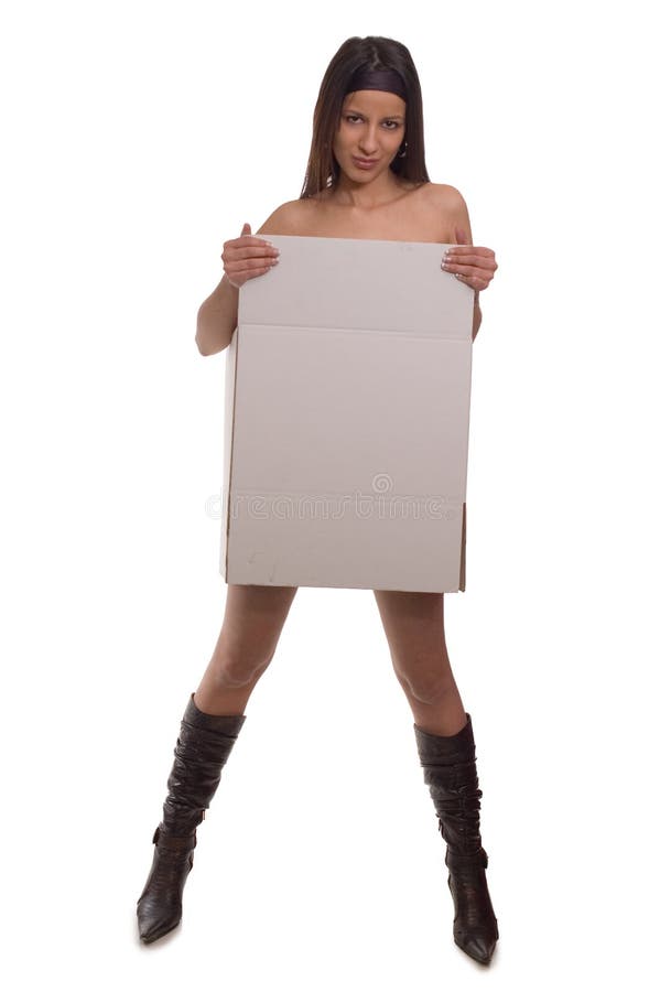 Cardboard girl