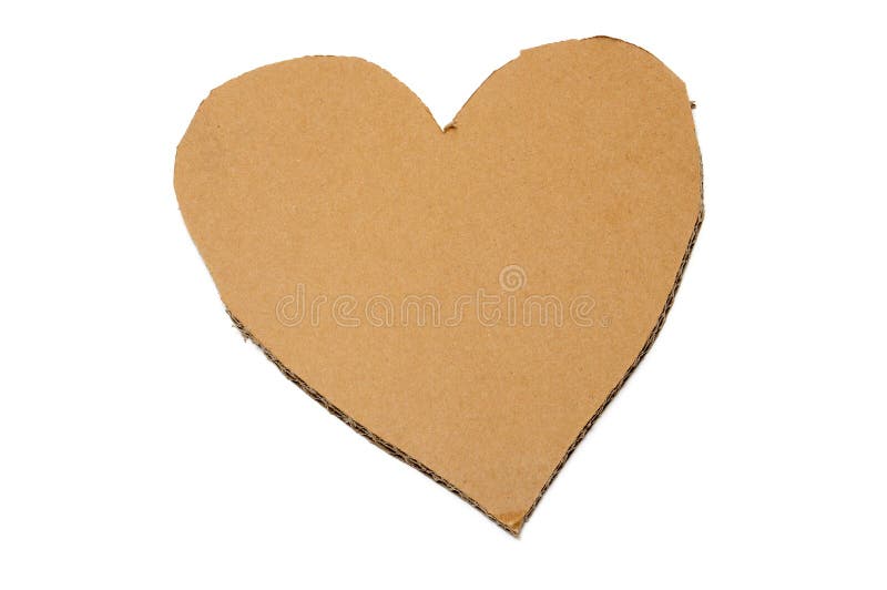 Cardboard heart stock image. Image of romantic, card 15033629