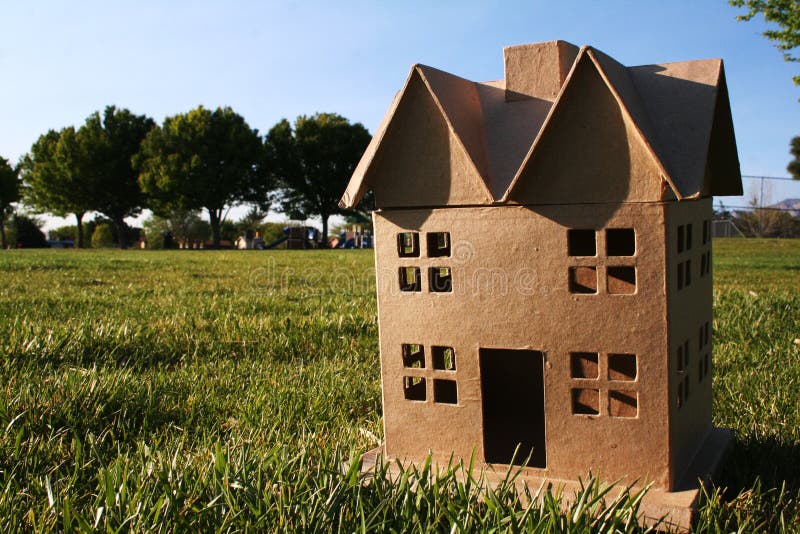 Cardboard House Royalty Free Stock Photos - Image: 743938