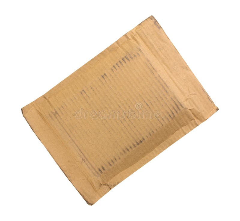 Cardboard mailer stock image. Image of white, packing 93571533