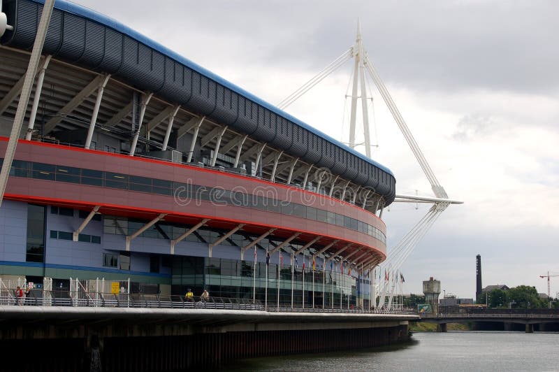cardiff milleniumstadion uk wales arkivbilder cardiff milleniumstadion uk wales arkivbilder