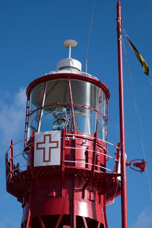 CARDIFF, WALES - MARCH 23 : Partial view of Lightship 2000 tower royalty free stock images