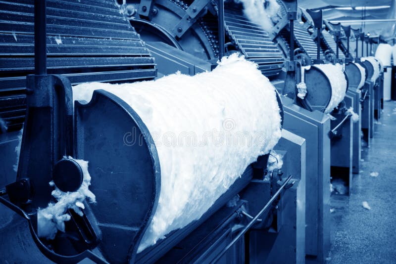 Carding Machine for Textile Mill Stock Image Image of silk, spinning