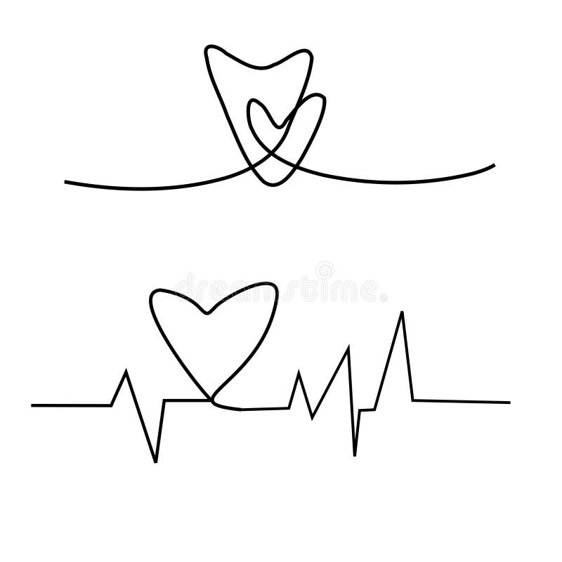 Cardiogram On White Background Cardiogram Of Love Stock Illustration Illustration Of Graphic White
