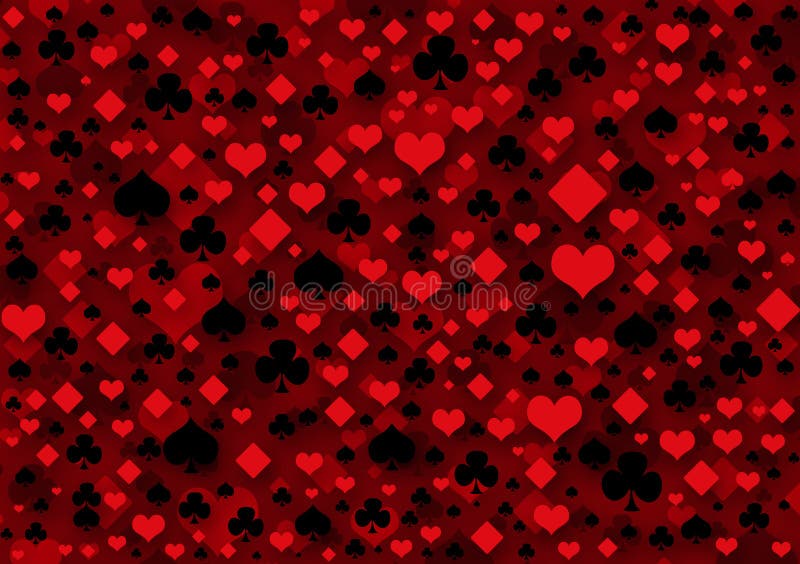 Cards Deck Pattern Background Design for Use As Wallpapers Stock