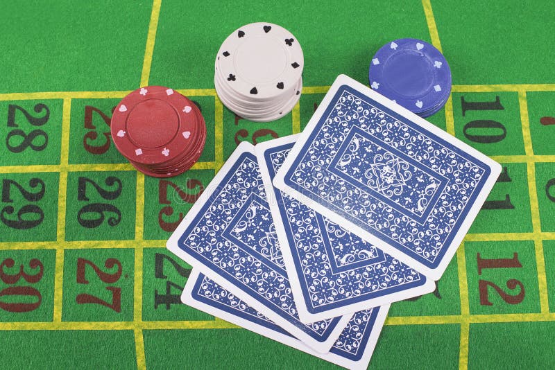 Cards Face Down with Poker Rooms Stock Illustration Illustration of