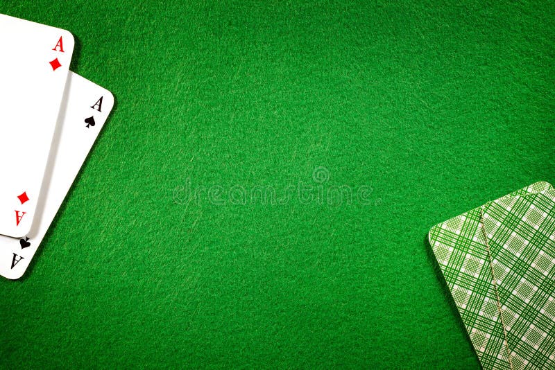 Cards On Green Felt Casino Table Background Stock Image Image of gaming, poker 78397207