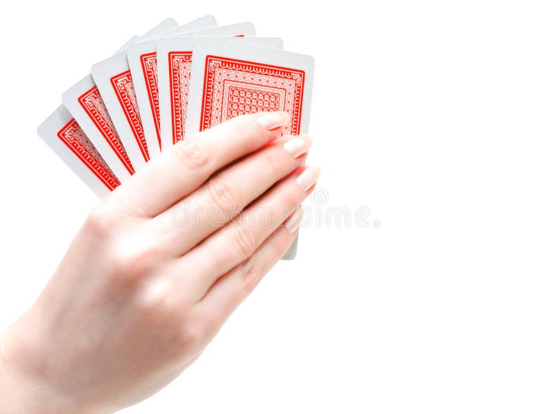 Hand and playing cards stock image. Image of people, cards ...