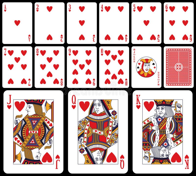 Cards klassiskt leka för hjärtor