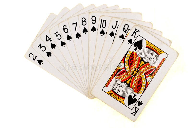 Playing Cards Spades Suit Stock Image Image of game, suit 30092351