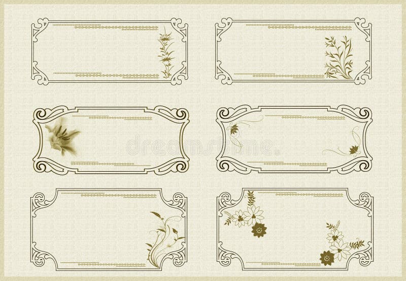 Cards and tags template