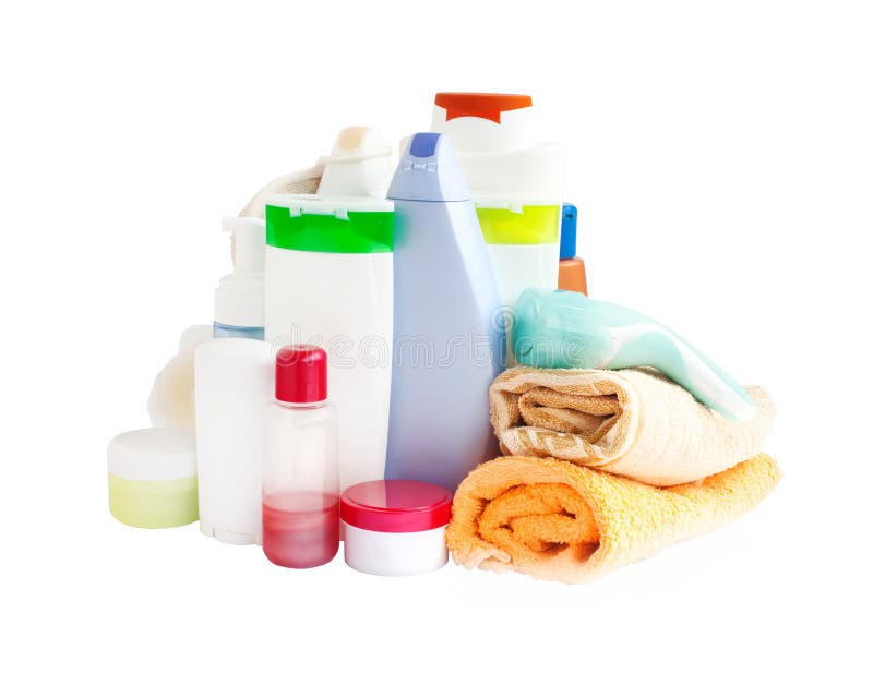 Care and bathroom products royalty free stock images
