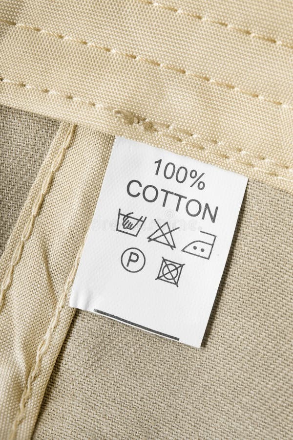 Care and Composition Clothing Label Stock Image Image of cleaning
