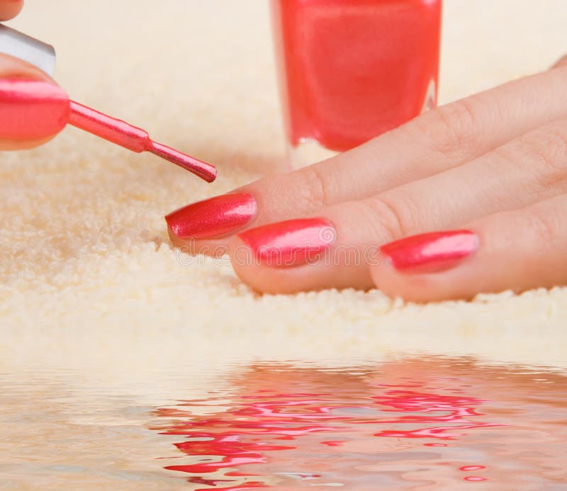 Care for woman nails stock photo. Image of health, finger 7417368