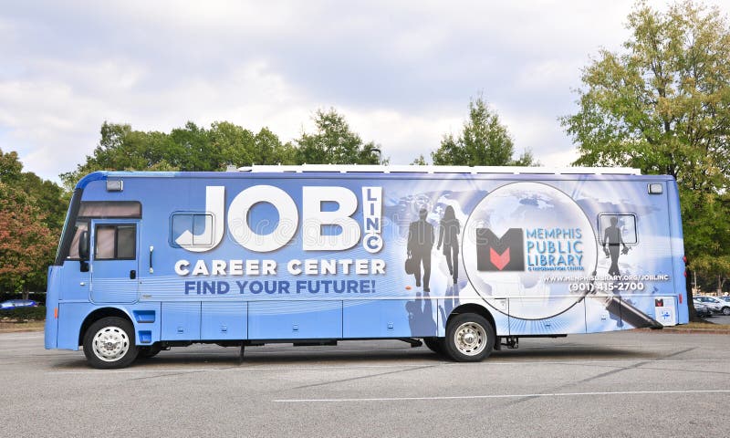 Career Center Bus royalty free stock images Career Center Bus royalty free stock images