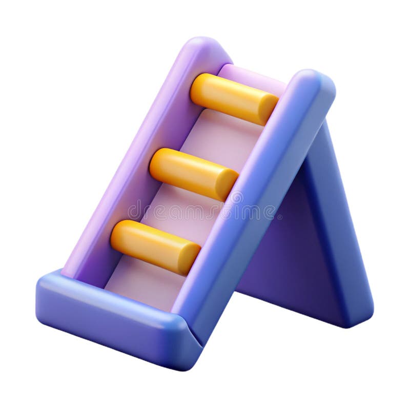 Career Ladder 3D-ikon. Ökad upplösning för 3D-ikonen för UI UX-programwebbplatser och digitala projekt i PNG och vektor