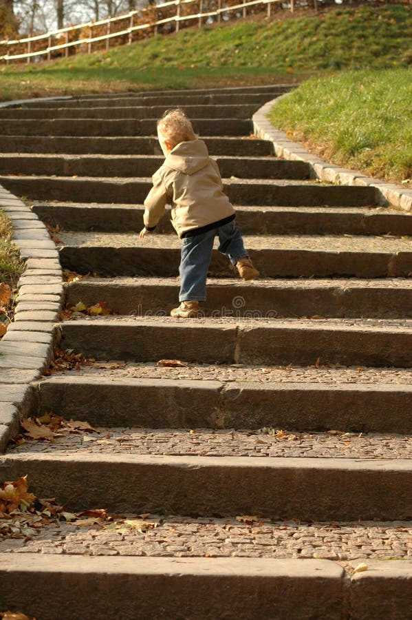 Career Opportunities. Child goes upstairs.