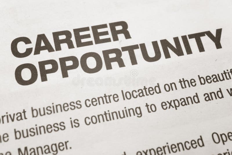 Career Opportunity stock photo