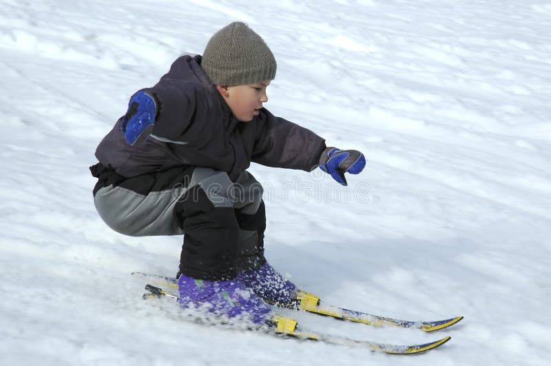 Carefully skier