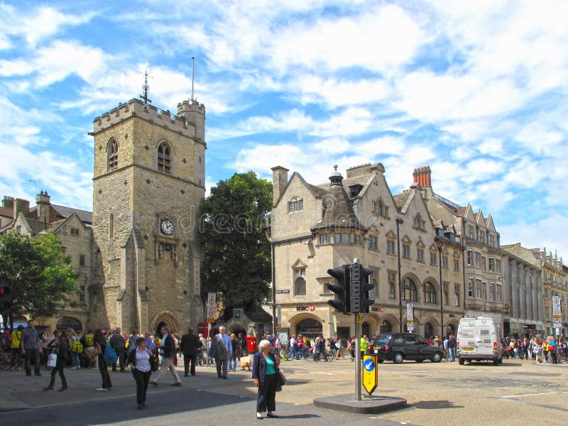 Carfax Tower in Oxford stock image