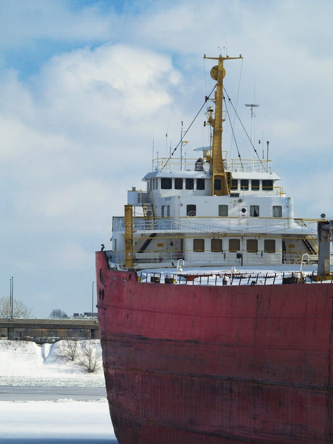 Carge boat royalty free stock photography