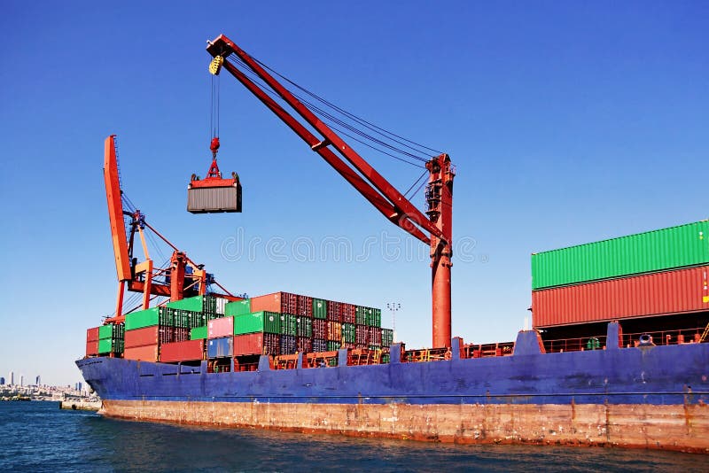 Container Forklift Stock Image Image Of Commercial Powerlift 606345