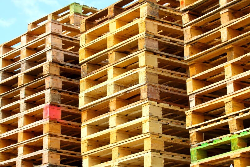 Cargo pallets stock photo. Image of platform, wood, storage 20858632
