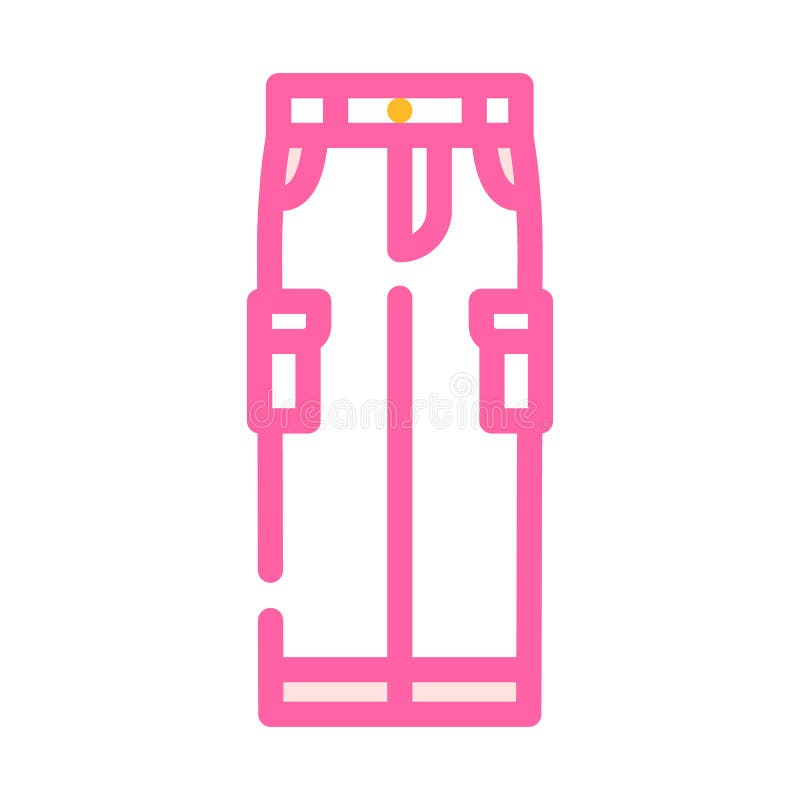 Vector Cartoon Illustration - Pink Camouflage Cargo Pants Stock Vector -  Illustration of fashion, sale: 171388170