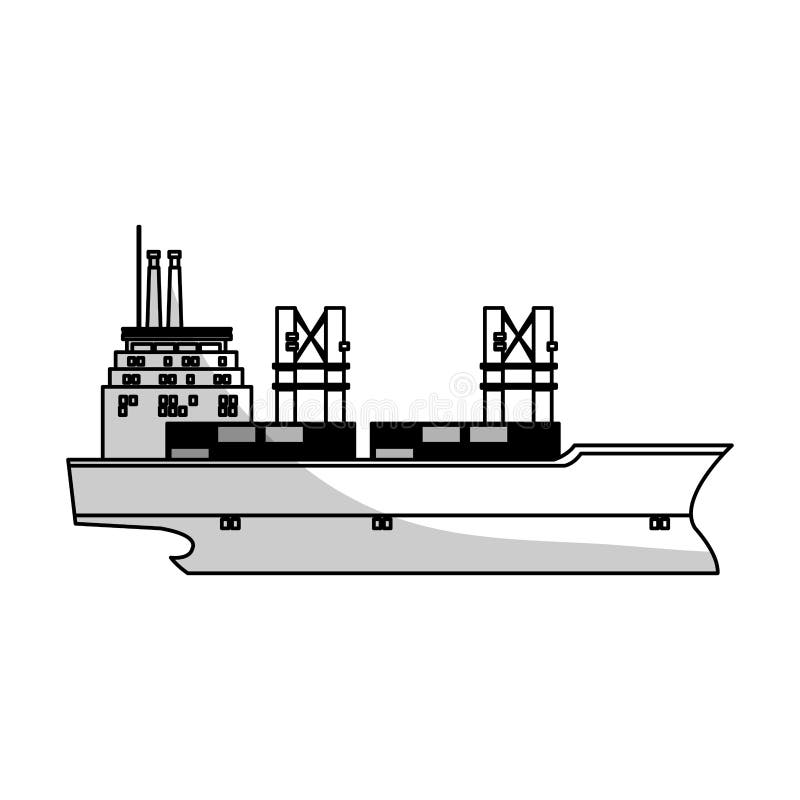 Cargo ship icon vector illustration