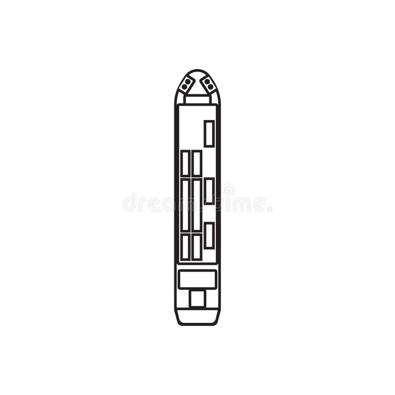cargo Ship icon. Element of Transport view from above for mobile concept and web apps icon. Outline, thin line icon for website stock illustration cargo Ship icon. Element of Transport view from above for mobile concept and web apps icon. Outline, thin line icon for website stock illustration