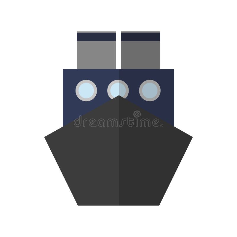Cargo ship icon stock illustration
